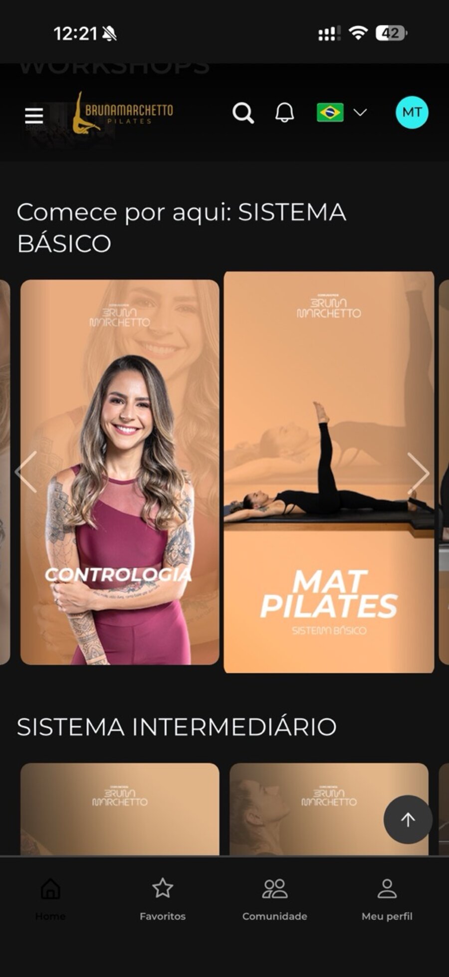 App CBM — catálogo de módulos