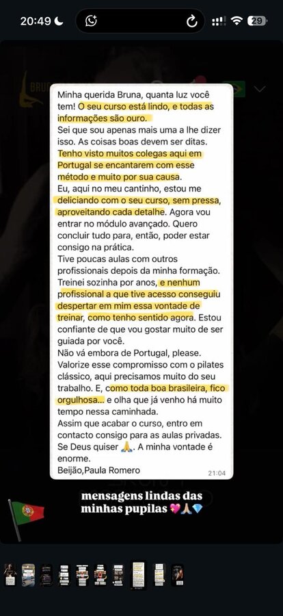 Depoimento de aluna 6